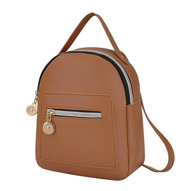 PU Leather Shoulder Bag,Deer Couple Fashion Backpack,Portable Travel School Rucksack,Satchel with Top Handle 
